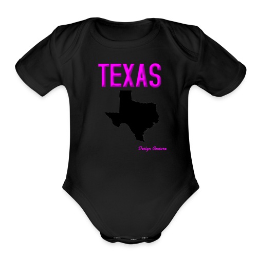 TEXAS PINK - Organic Short Sleeve Baby Bodysuit