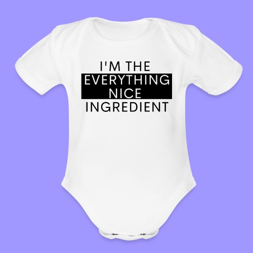 Everything nice bright - Organic Short Sleeve Baby Bodysuit