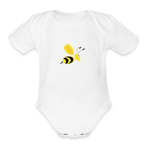 Busy Bee - Organic Short Sleeve Baby Bodysuit