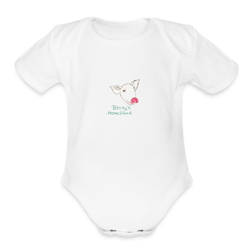 Piggy - Organic Short Sleeve Baby Bodysuit