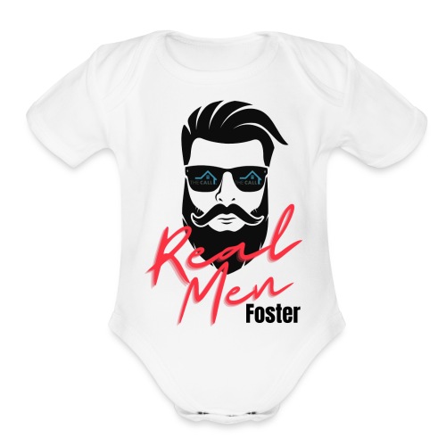 Real Men Foster- Cleburne County - Organic Short Sleeve Baby Bodysuit