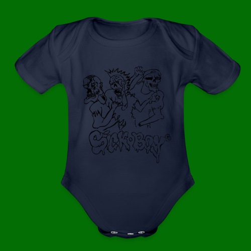 SickBoys Zombie - Organic Short Sleeve Baby Bodysuit