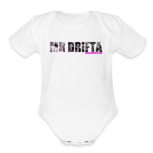 MR DRIFTA - Organic Short Sleeve Baby Bodysuit