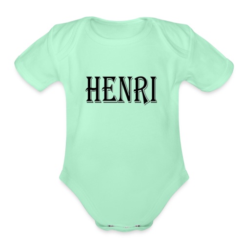Henri - Organic Short Sleeve Baby Bodysuit