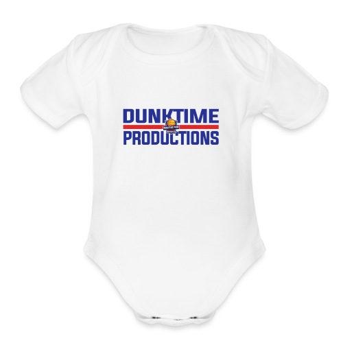 DUNKTIME Retro logo - Organic Short Sleeve Baby Bodysuit