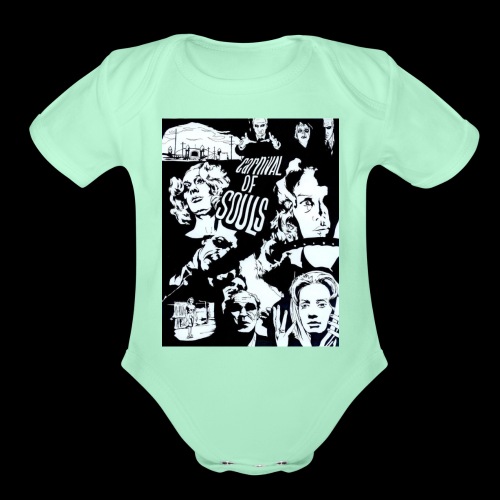 Carnival of Souls Print - Organic Short Sleeve Baby Bodysuit