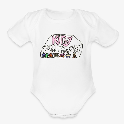 Kirby and the many other characters - Organic Short Sleeve Baby Bodysuit
