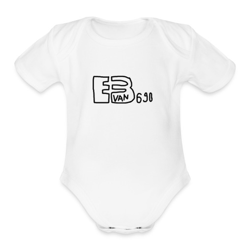 Evan3690 Logo - Organic Short Sleeve Baby Bodysuit