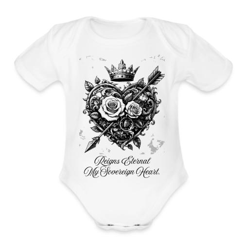 Royal Heart T-Shirt, Mug, & Leggings - Organic Short Sleeve Baby Bodysuit