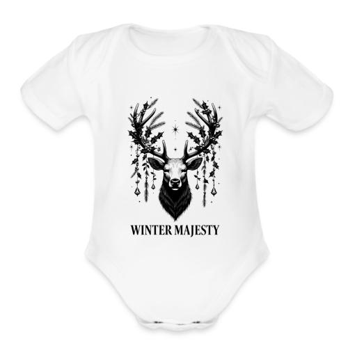 Majestic Reindeer T-Shirt, Poster, & Mug - Organic Short Sleeve Baby Bodysuit