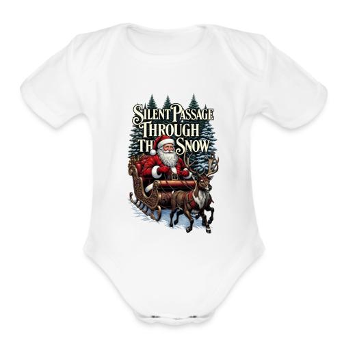 Nostalgic Santa T-Shirt - Organic Short Sleeve Baby Bodysuit