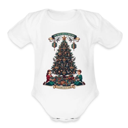 Twelve Days of Christmas T-Shirt - Organic Short Sleeve Baby Bodysuit