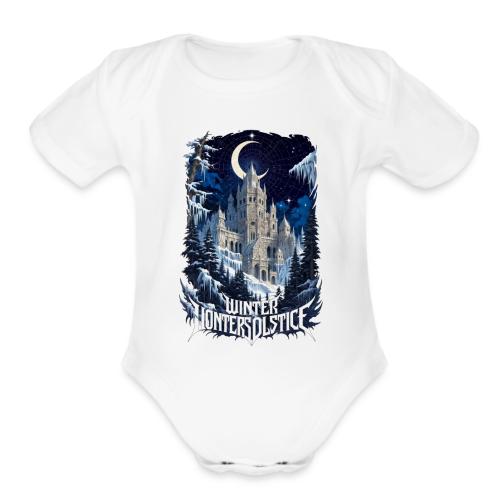 Celestial Winter Temple T-Shirt - Organic Short Sleeve Baby Bodysuit