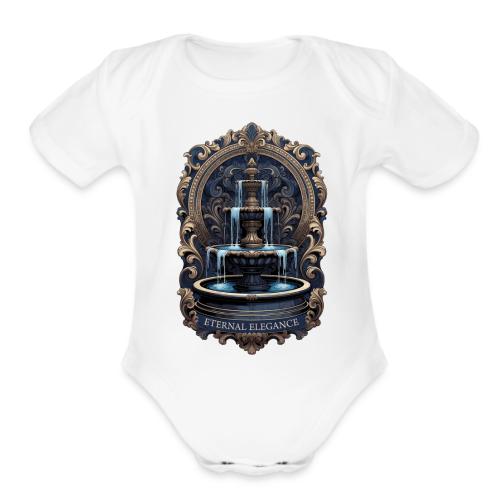 Gilded Baroque Fountain T-Shirt - Organic Short Sleeve Baby Bodysuit