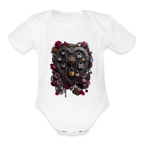 My Heart Permanently on Vacation T-Shirt - Organic Short Sleeve Baby Bodysuit
