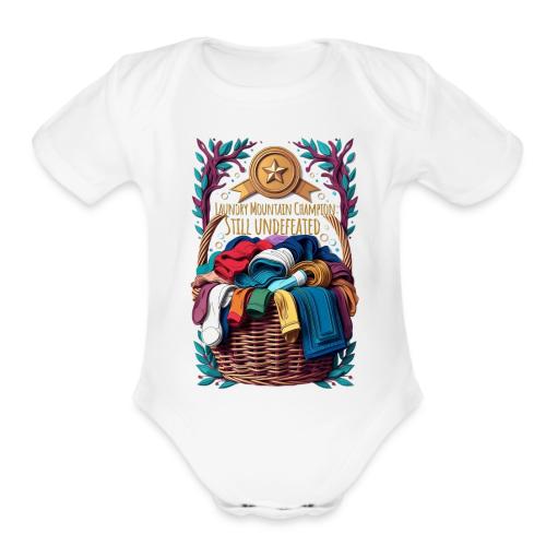 Laundry Mountain Champion Tee | Still Undefeated - Organic Short Sleeve Baby Bodysuit