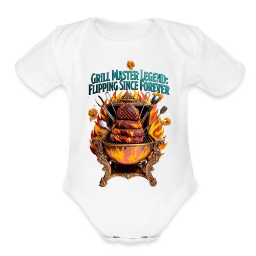 Grill Master Legend T Shirt - Organic Short Sleeve Baby Bodysuit