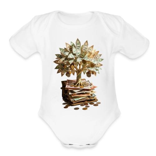 Dad Tax Collector T Shirt - Organic Short Sleeve Baby Bodysuit