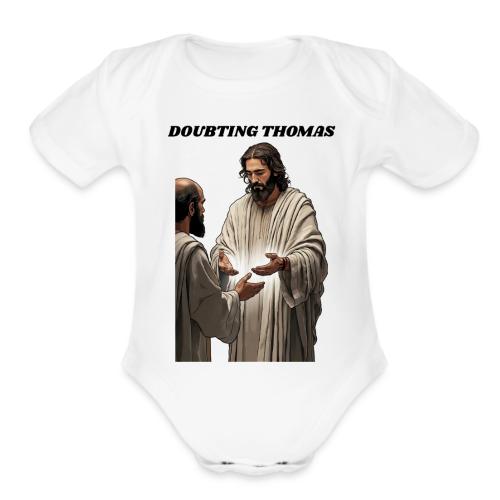 Doubting Thomas Resurrection T Shirt, Gift - Organic Short Sleeve Baby Bodysuit
