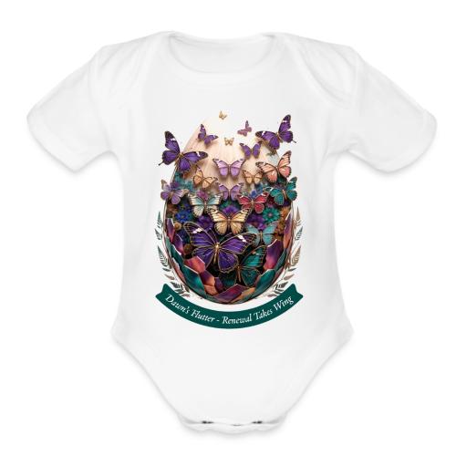 Easter Dawn's Flutter Butterfly T Shirt, Gift - Organic Short Sleeve Baby Bodysuit
