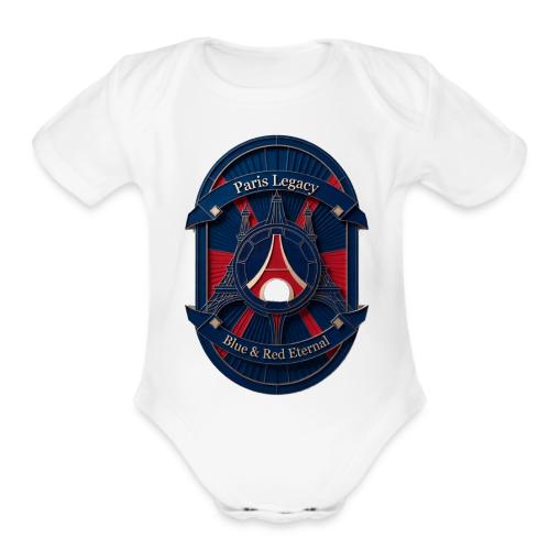 Paris Pride Heritage T Shirt, Soccer Fan Gift - Organic Short Sleeve Baby Bodysuit