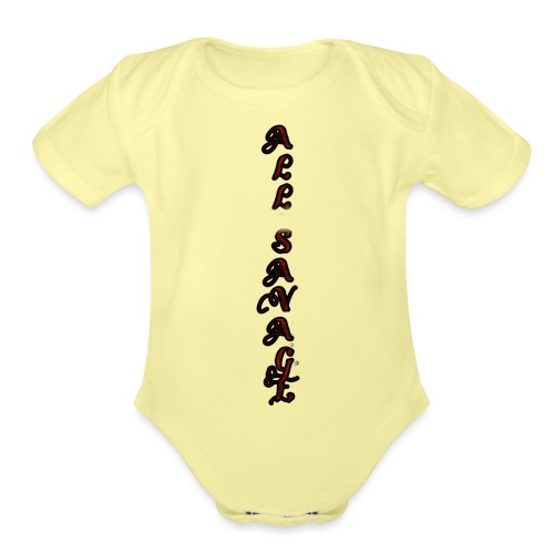 ALL SAVAGE V2 - Organic Short Sleeve Baby Bodysuit