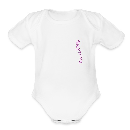 Skydive/BookSkydive - Organic Short Sleeve Baby Bodysuit