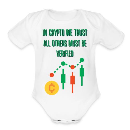 Sarcastic Bitcoin Investor T-shirt - Organic Short Sleeve Baby Bodysuit