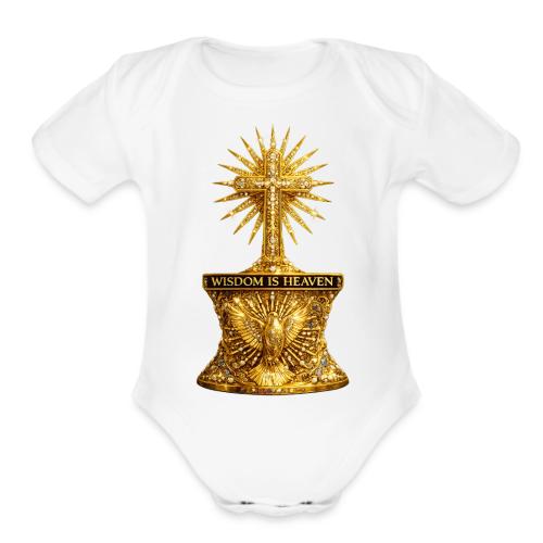 Wisdom is Heaven - Organic Short Sleeve Baby Bodysuit