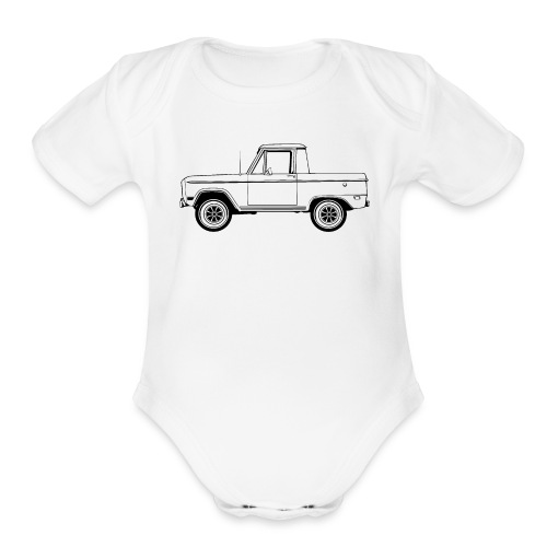 1968 Bronco Half Cab T-Shirt - Organic Short Sleeve Baby Bodysuit
