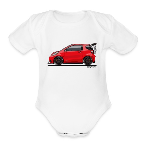 Toyota Scion iQ Track - Organic Short Sleeve Baby Bodysuit