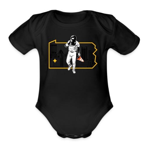 Fear The Cone III (Light) - Organic Short Sleeve Baby Bodysuit