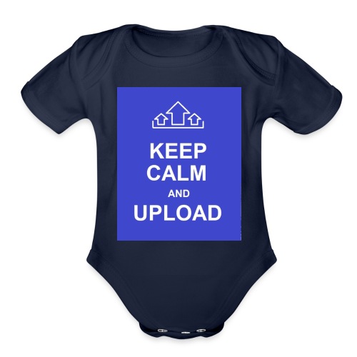 RockoWear Keep Calm - Organic Short Sleeve Baby Bodysuit