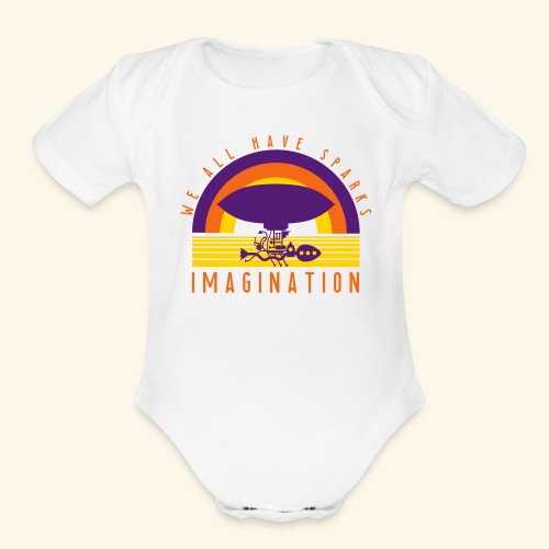 We All Have Sparks - Organic Short Sleeve Baby Bodysuit
