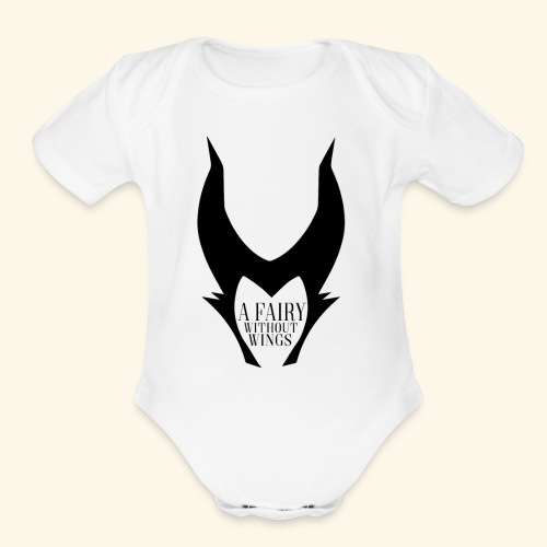 maleficent - Organic Short Sleeve Baby Bodysuit