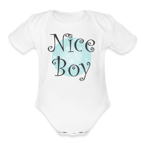 Nice Boy - Organic Short Sleeve Baby Bodysuit