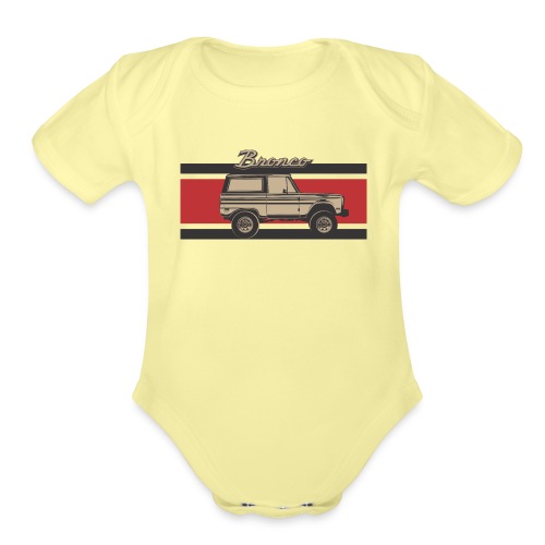 Bronco Truck Billet Design Men's T-Shirt - Organic Short Sleeve Baby Bodysuit