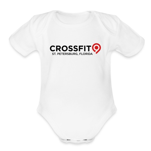 CrossFit9 Classic (Black) - Organic Short Sleeve Baby Bodysuit