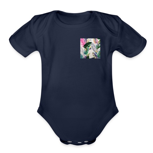 Organic Short Sleeve Baby Bodysuit - Km,Merch,Kb