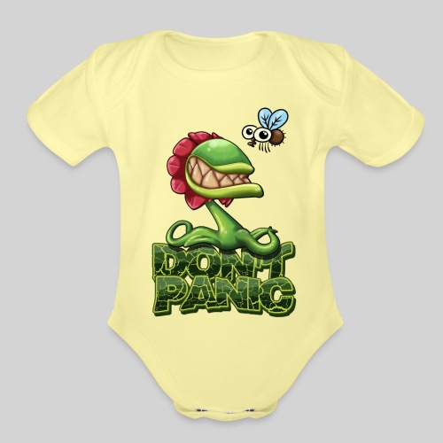 Don't Panic: It's a Trap! - Organic Short Sleeve Baby Bodysuit