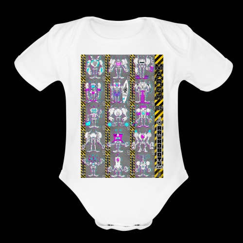 #MarchOfRobots ! NR 16-30 - Organic Short Sleeve Baby Bodysuit