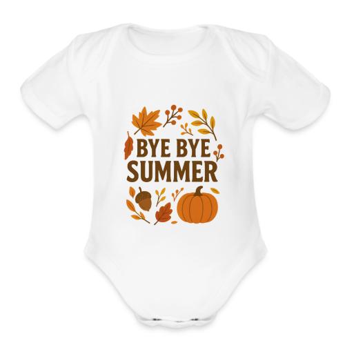 Bye Bye Summer - Organic Short Sleeve Baby Bodysuit