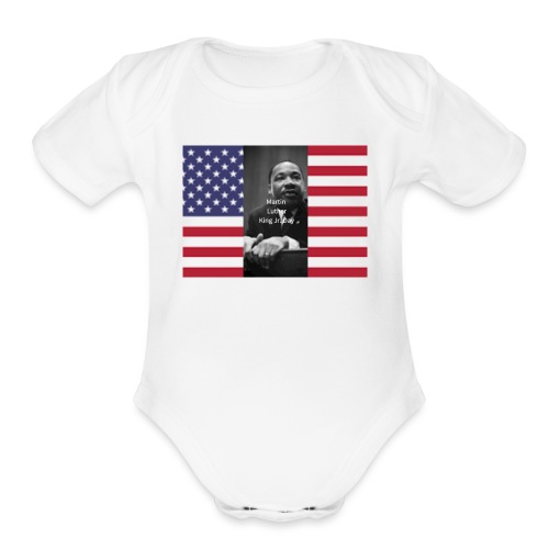 Martin Luther King Jr Day's Graphic Novel - Organic Short Sleeve Baby Bodysuit