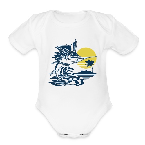 Sailfish - Organic Short Sleeve Baby Bodysuit