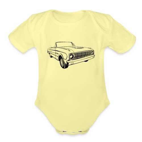 63 Ford Falcon Sprint Conv Men's T-Shirt - Organic Short Sleeve Baby Bodysuit