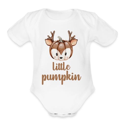 Little pumpkin - Organic Short Sleeve Baby Bodysuit