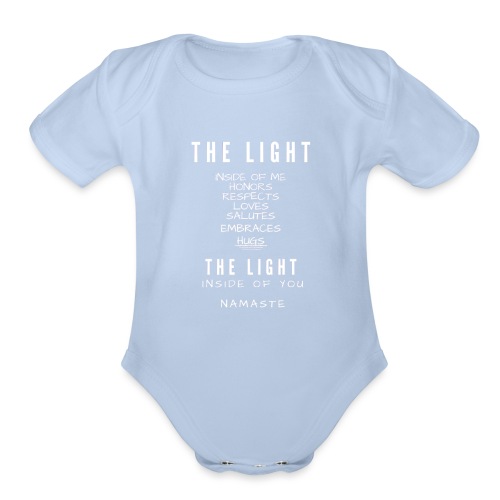 Namaste- the light inside - Organic Short Sleeve Baby Bodysuit