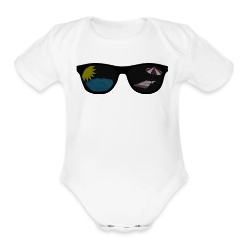 Summer Shade - Organic Short Sleeve Baby Bodysuit