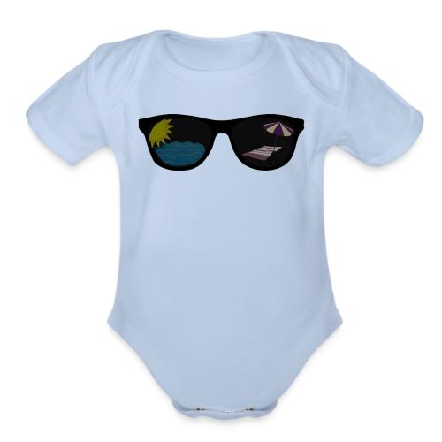Summer Shade - Organic Short Sleeve Baby Bodysuit