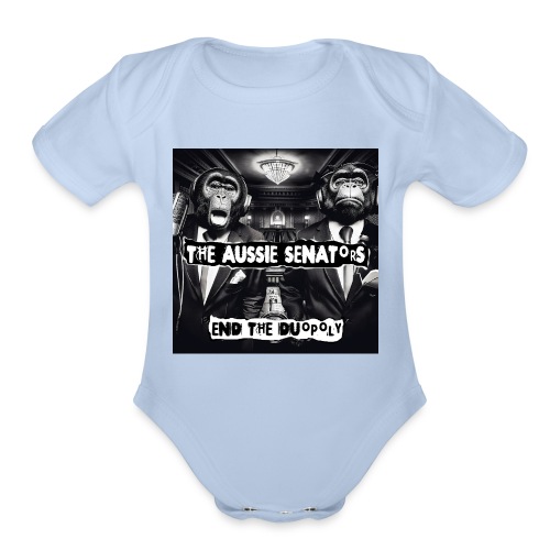 END THE DUOPOLY - Organic Short Sleeve Baby Bodysuit